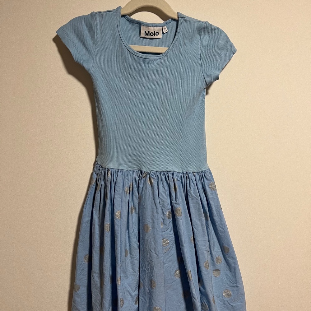 MOLO Cissa Silver Dot Dress